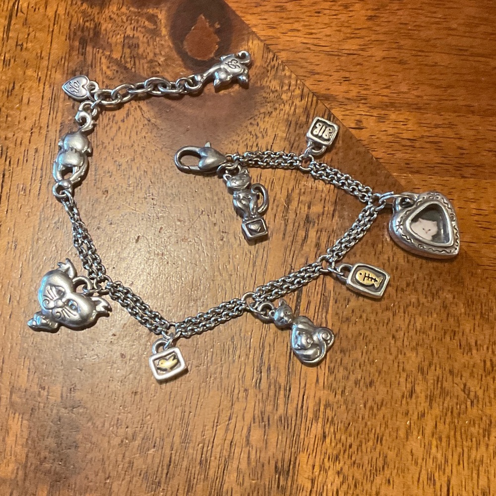 Brighton retired cat bracelet